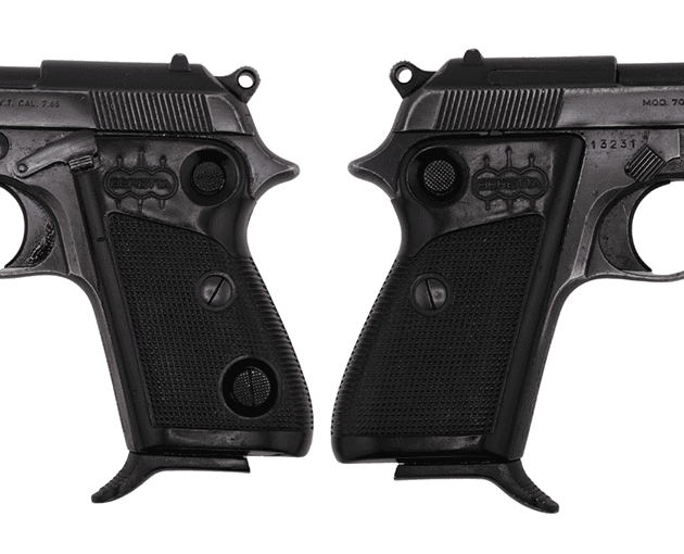 BERETTA M70 SURPLUS 32ACP PISTOL BLUED, BUTTON SAFETY, GRADE 1 C&R