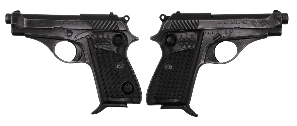 BERETTA M70 SURPLUS 32ACP PISTOL BLUED, BUTTON SAFETY, GRADE 1 C&R