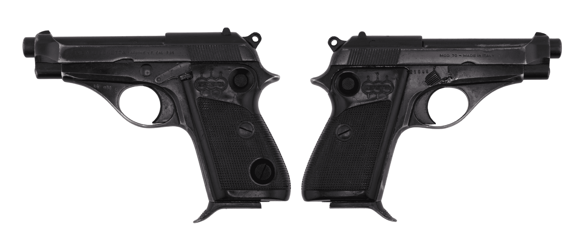 BERETTA M70 SURPLUS 32ACP PISTOL BLUED, BUTTON SAFETY, A GRADE C&R