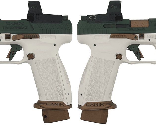 CANIK TTI COMBAT TIMBERLINE W/MECANIK OPTIC 9MM PISTL 4.74" 2-18RD