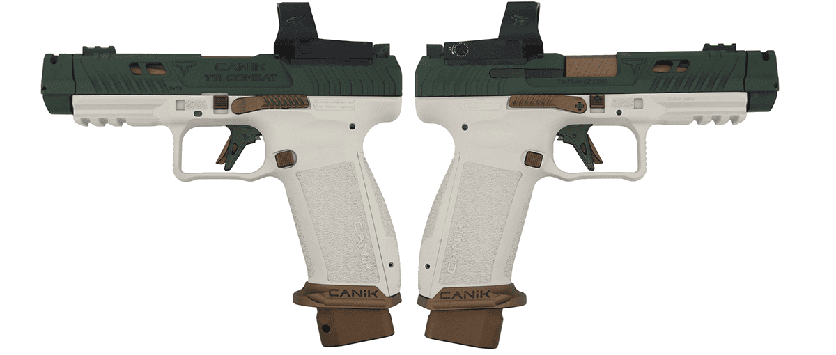 CANIK TTI COMBAT TIMBERLINE W/MECANIK OPTIC 9MM PISTL 4.74" 2-18RD