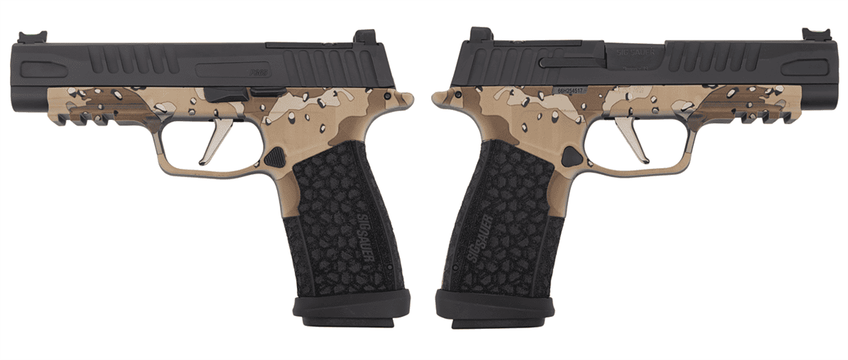 SIG SAUER P365 FUSE 9MM 4.3" CHOCOLATE CHIP CAMO O.R. 1-17RD, 2-21RD