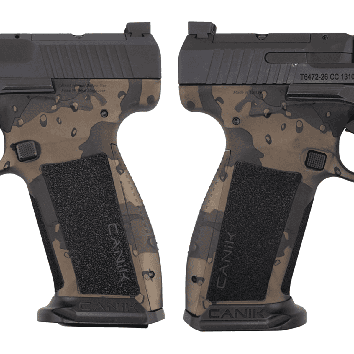 CANIK METE SFT ONE SERIES 9MM CHOCOLATE CHIP CAMO PSTL 4.46 BRL 1-18RD MAG