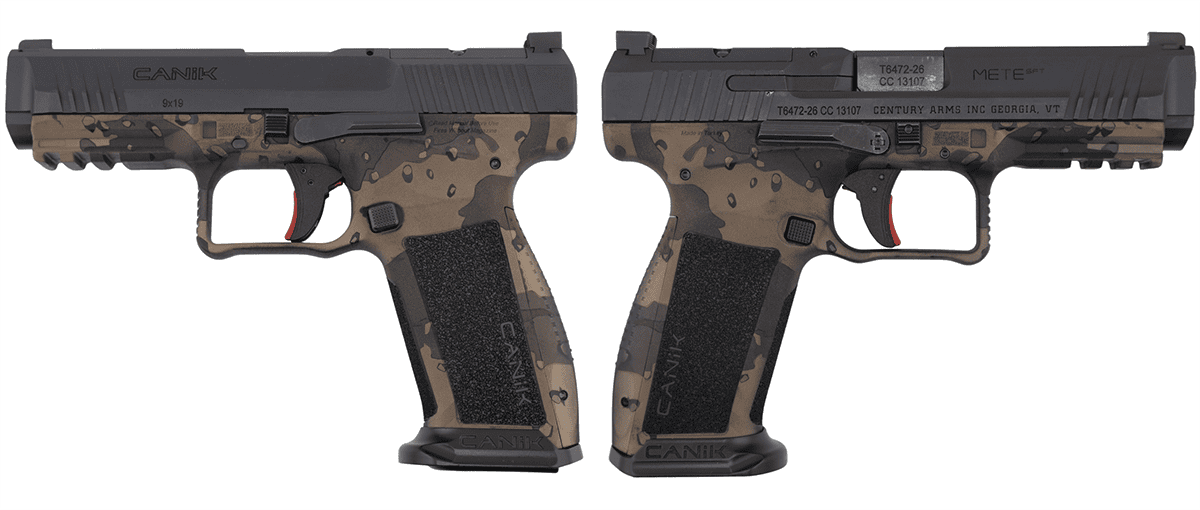 CANIK METE SFT ONE SERIES 9MM CHOCOLATE CHIP CAMO PSTL 4.46 BRL 1-18RD MAG