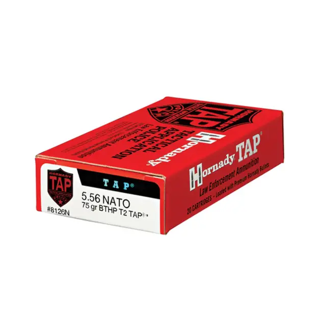 HORNADY: 5.56 75 GR. BTHP T2 TAP PRECISION, 20/BOX