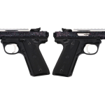 RUGER MARK IV 22/45 22LR PISTOL 4.4" T.B. SPLATTER 2-10RD MAGS