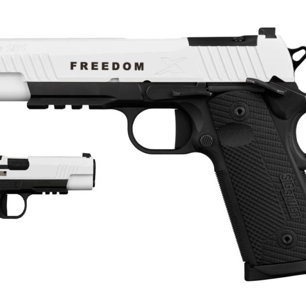 SIG SAUER 1911 X SERIES TURNING POINT 45ACP 5" WHITE/BLK G10 GRIP, OPTIC RDY, 2-8RD