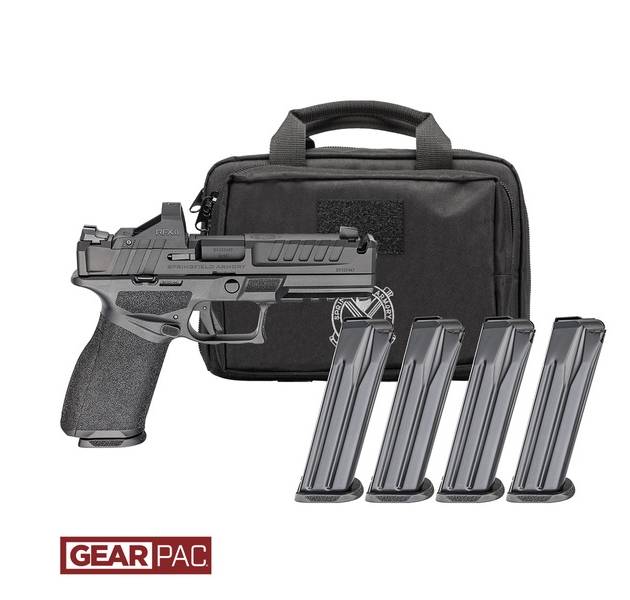 SPRINGFIELD ARMORY ECHELON 4.0C COMP CMPCT 9MM PSTL U DOT GEAR PAC VRDIAN RFX11,BAG,4MAGS CALI COMP