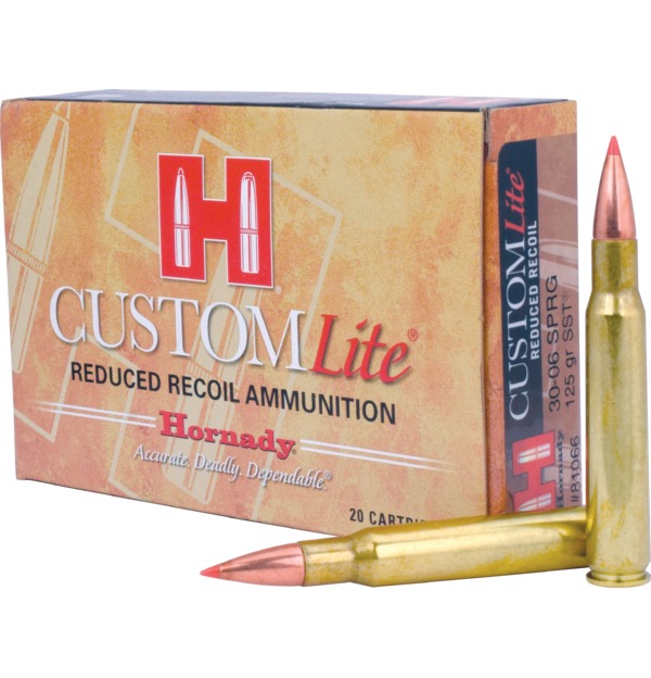 HORNADY 30-06 SPRG 125 GR SST® LITE 20RD/BX 10BX/CS