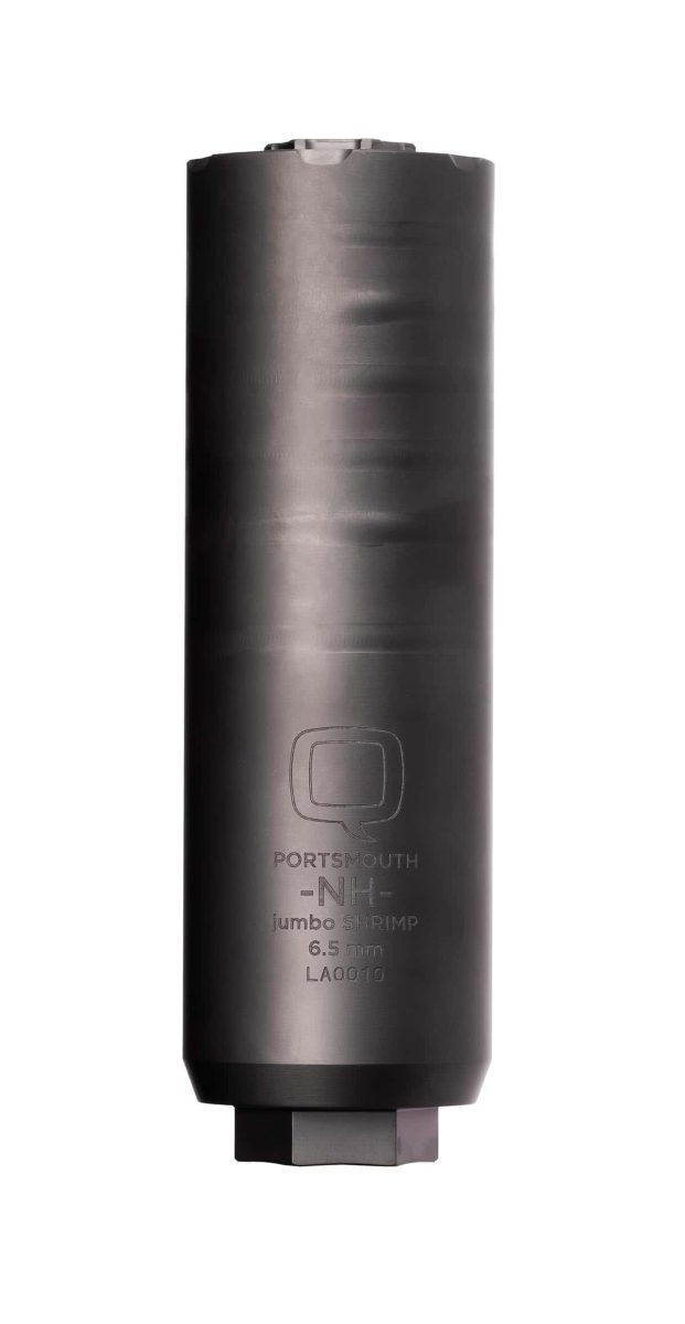 Q Jumbo Shrimp 6.5mm Creedmoor black PVD titanium suppressor