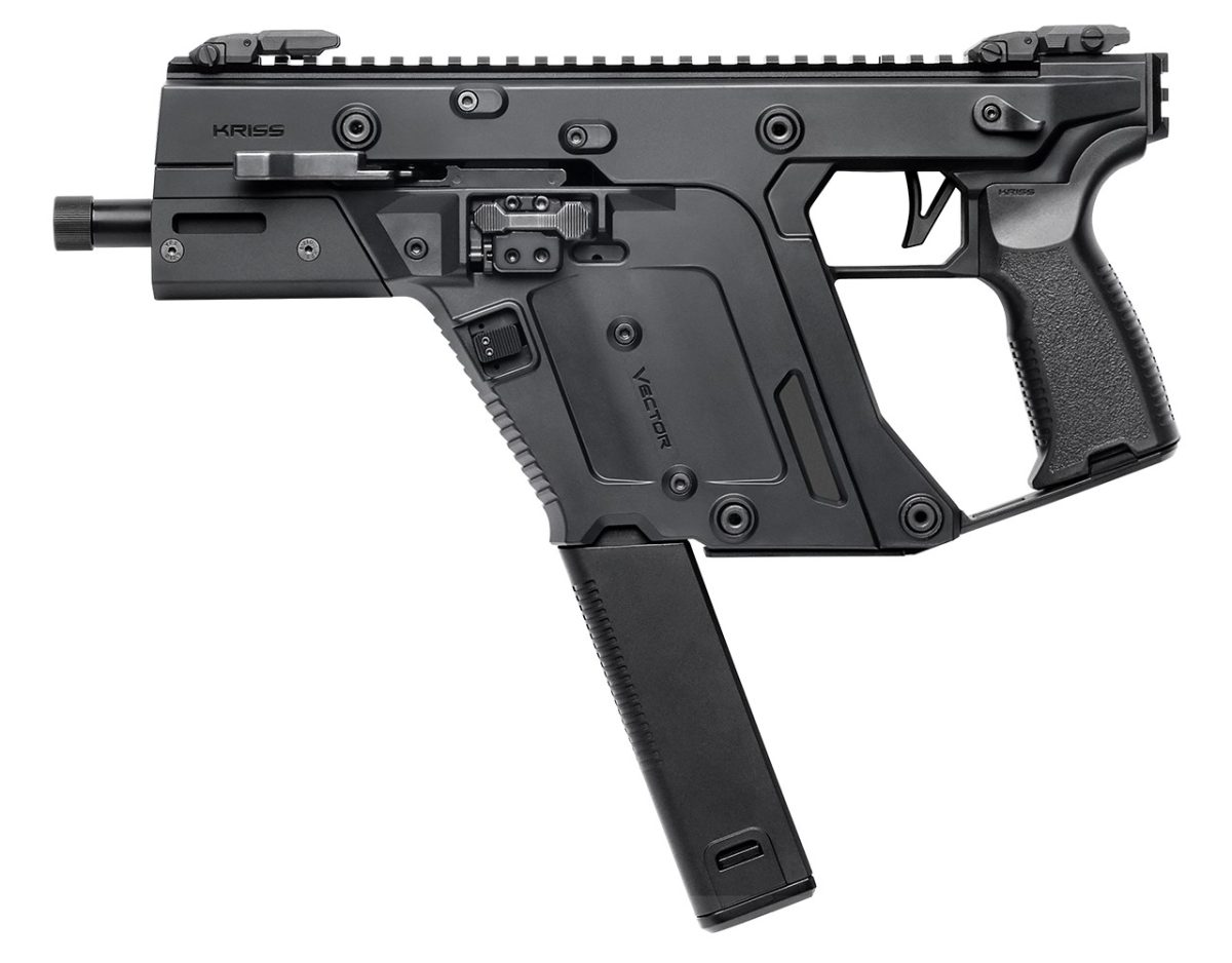 Kriss TDI Vector SDP G3 .45 ACP black pistol with 5.5-inch threaded barrel