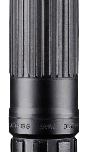 Dead Air Lazarus 6 6mm ARC and 5.56 suppressor with KeyMo adapter in black