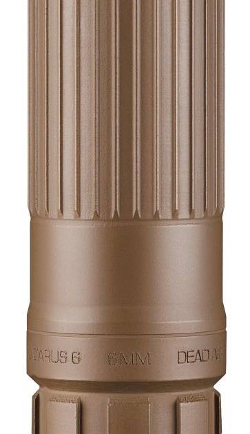 DEAD AIR ARMAMENT LAZARUS6 KM 5.56/6MM SLNCR FDE