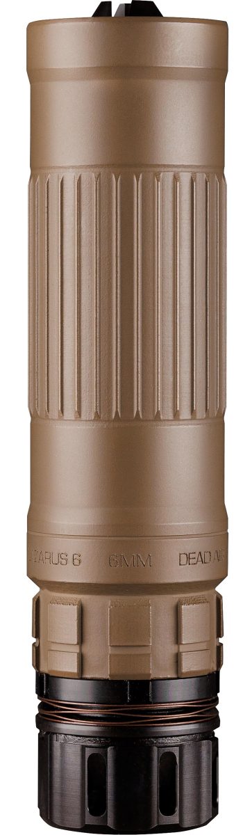 DEAD AIR ARMAMENT LAZARUS6 KM 5.56/6MM SLNCR FDE