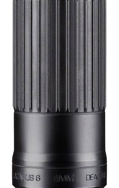 Dead Air Lazarus 6 black 6mm ARC and 5.56 silencer with Xeno adapter