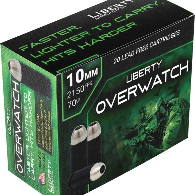 LIB 10MM 70GR OVERWTCH HP 20RD