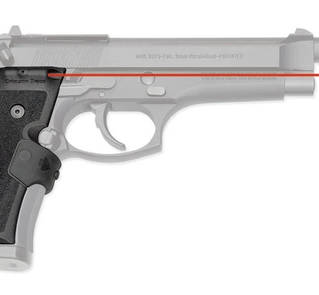 CRIMSON TRACE LASERGRIP BER 92 BLK MIL-STD