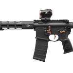 Sig Sauer M400 ROSE 5.56 NATO rifle with 16-inch barrel and ROMEO5 GENII red dot
