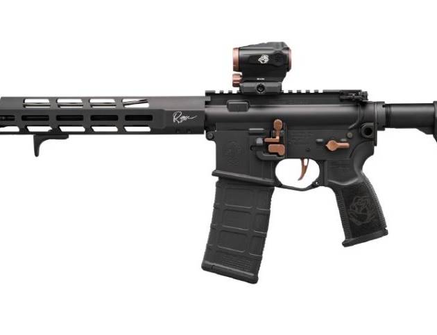 Sig Sauer M400 ROSE 5.56 NATO rifle with 16-inch barrel and ROMEO5 GENII red dot