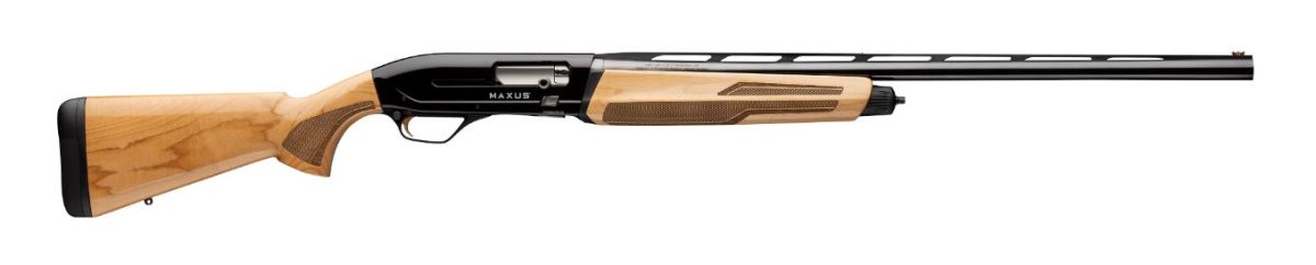 Browning Maxus II Hunter 12 Gauge semi-auto shotgun with 26-inch barrel and maple stock