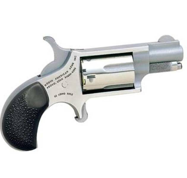 NORTH AMERICAN ARMS MINI 22LR REV 1-5/8" SS RUBBER