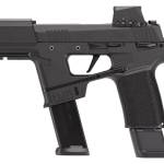 Sig Sauer P365-FLUX 9mm black handgun with 6-inch barrel and ROMEOX optic