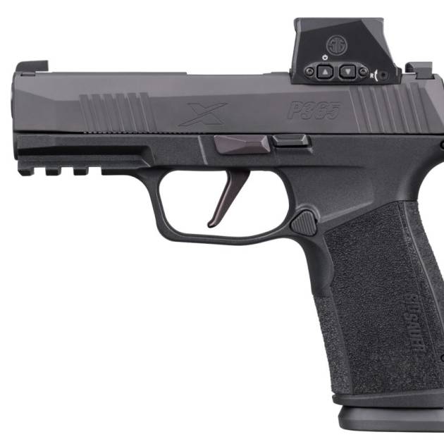 Sig Sauer P365 X-Macro 9mm handgun with SIG-LOC optic and black Nitron finish