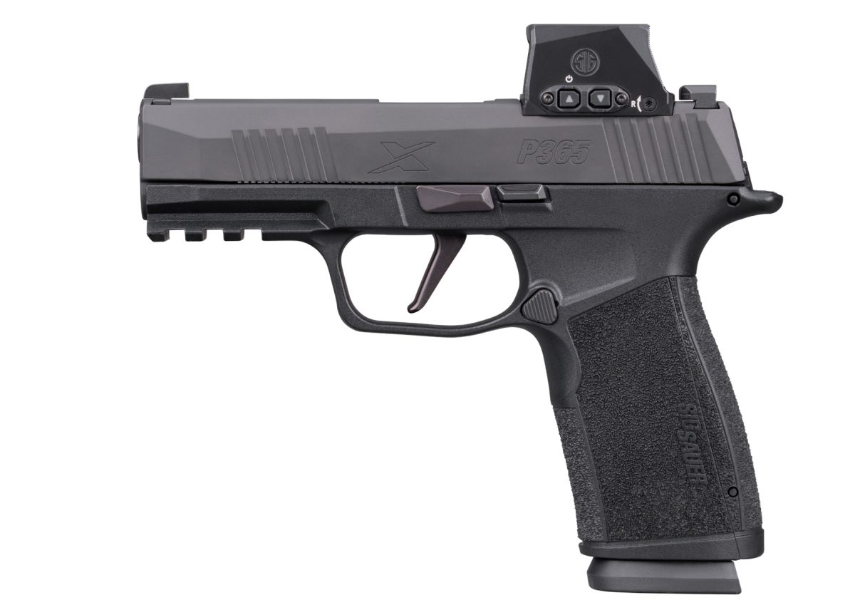 Sig Sauer P365 X-Macro 9mm handgun with SIG-LOC optic and black Nitron finish