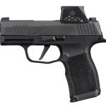 Sig Sauer P365X 9mm black pistol with 3.1-inch barrel and Romeo-X SIG-LOC optic