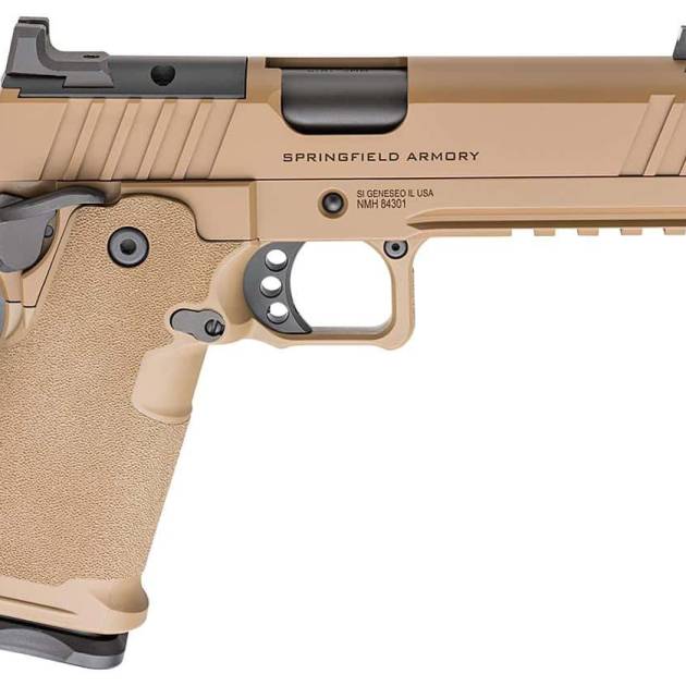 Springfield Armory 1911 DS Prodigy Comp 9mm 5-inch Coyote Brown pistol
