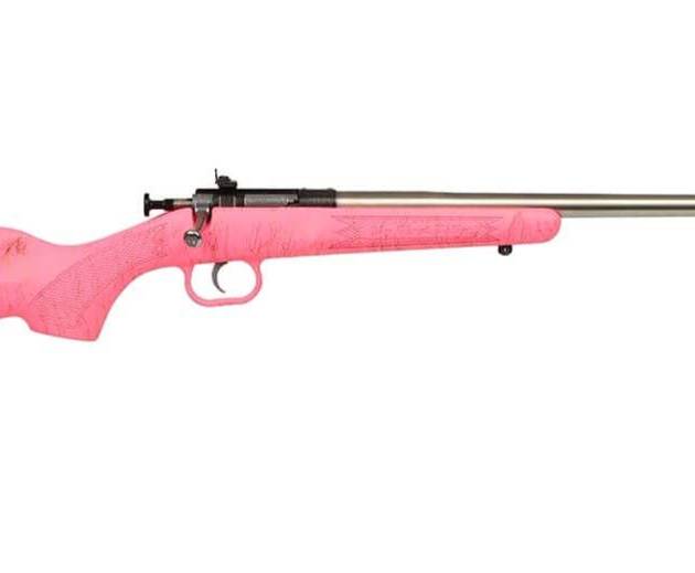 KEYSTONE SPORTING ARMS CRICKETT 22LR SS PINK/GOLD WEB
