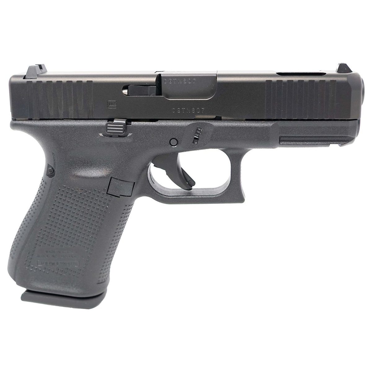 Glock 19C V 9mm pistol with black finish and 4.02-inch barrel