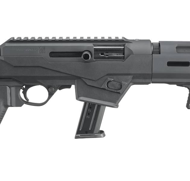 Ruger PC Charger 9mm pistol with 6.5-inch threaded barrel and black finish