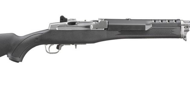 Ruger Mini-14 Ranch .223 Remington 5.56 NATO rifle with stainless barrel and black synthetic stock