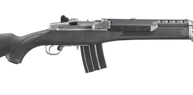 Ruger Mini-14 Tactical 5.56 NATO rifle with black synthetic stock