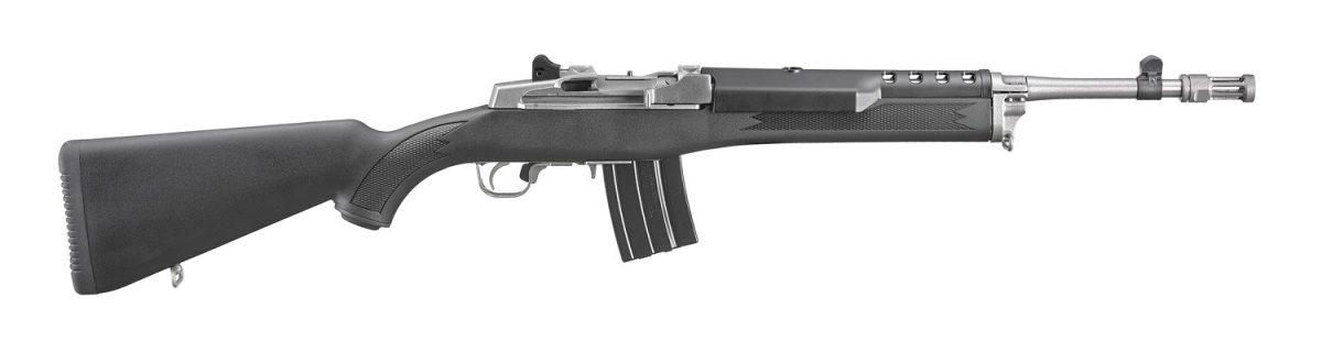 Ruger Mini-14 Tactical 5.56 NATO rifle with black synthetic stock