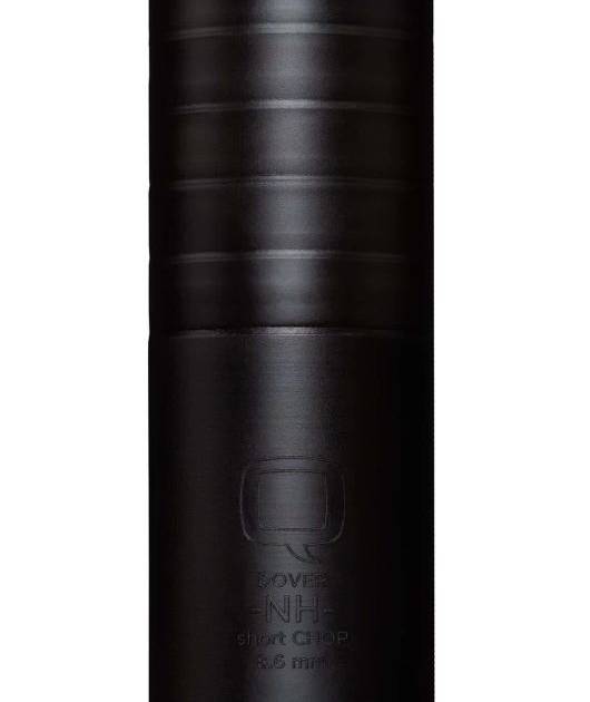 Q LLC Short Chop 8.6 Blackout 7.2-inch suppressor in black nitride