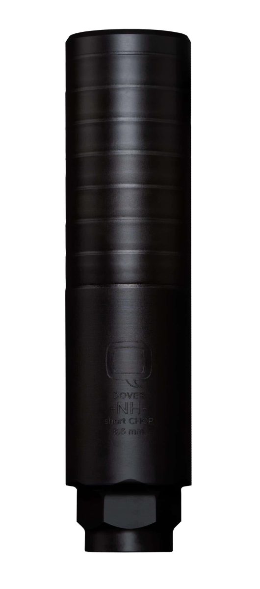 Q LLC Short Chop 8.6 Blackout 7.2-inch suppressor in black nitride