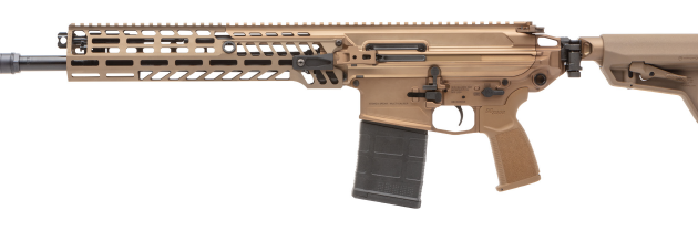 Sig Sauer MCX Spear 7.62x51 NATO rifle with 16-inch barrel and FDE finish