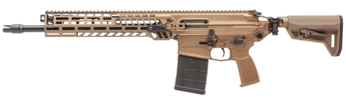 Sig Sauer MCX Spear 7.62x51 NATO rifle with 16-inch barrel and FDE finish
