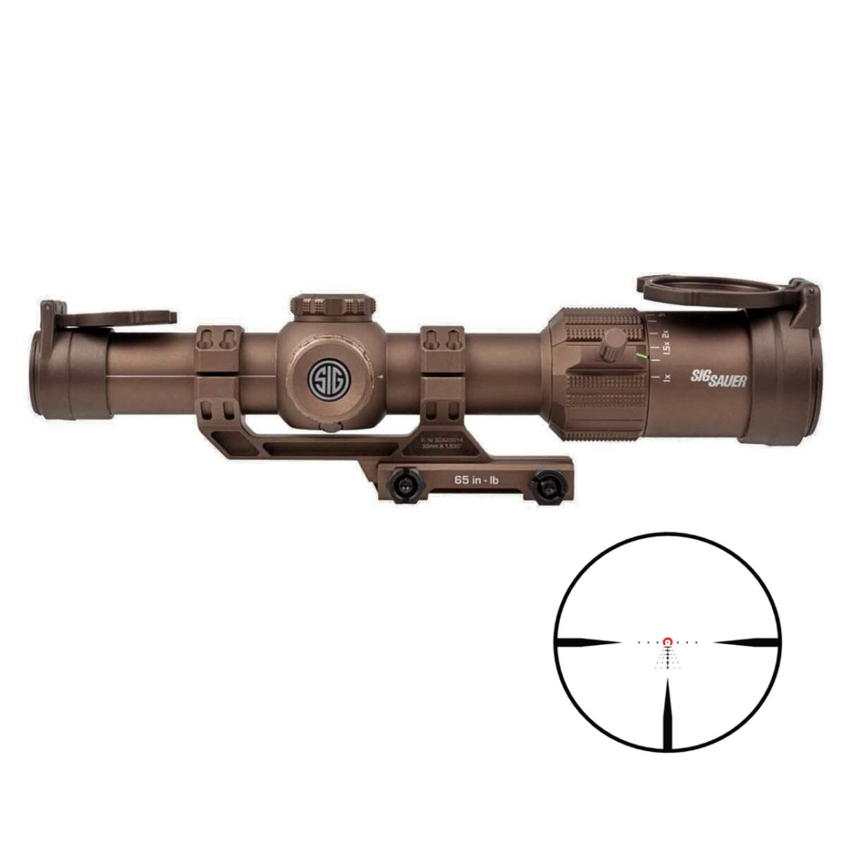 Sig Sauer Tango MSR 1-10x28mm illuminated MSR BDC10 riflescope with ALPHA-MSR mount