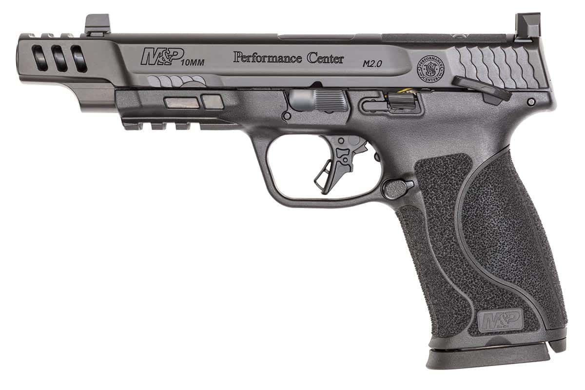 Smith & Wesson M&P 10mm M2.0 optics-ready pistol with ported barrel and slide