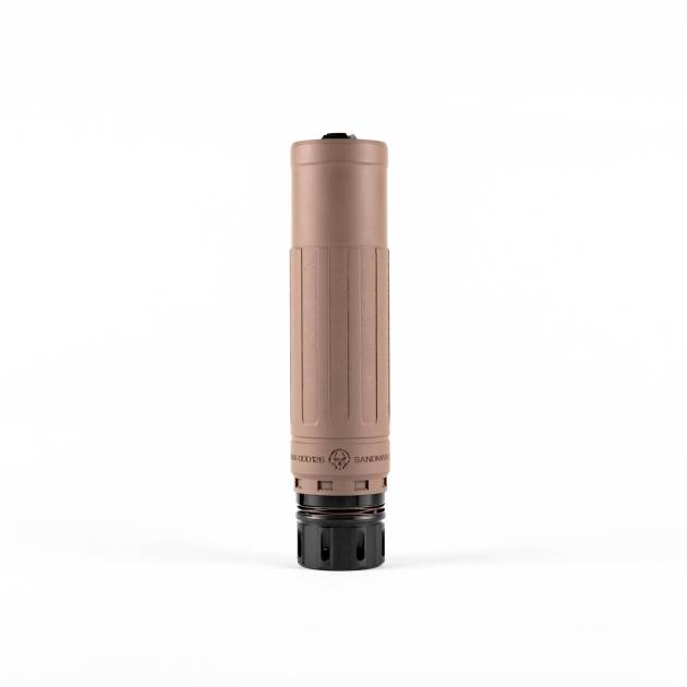 Dead Air Sandman X FDE suppressor with KeyMo mount and 5/8-24 flash hider