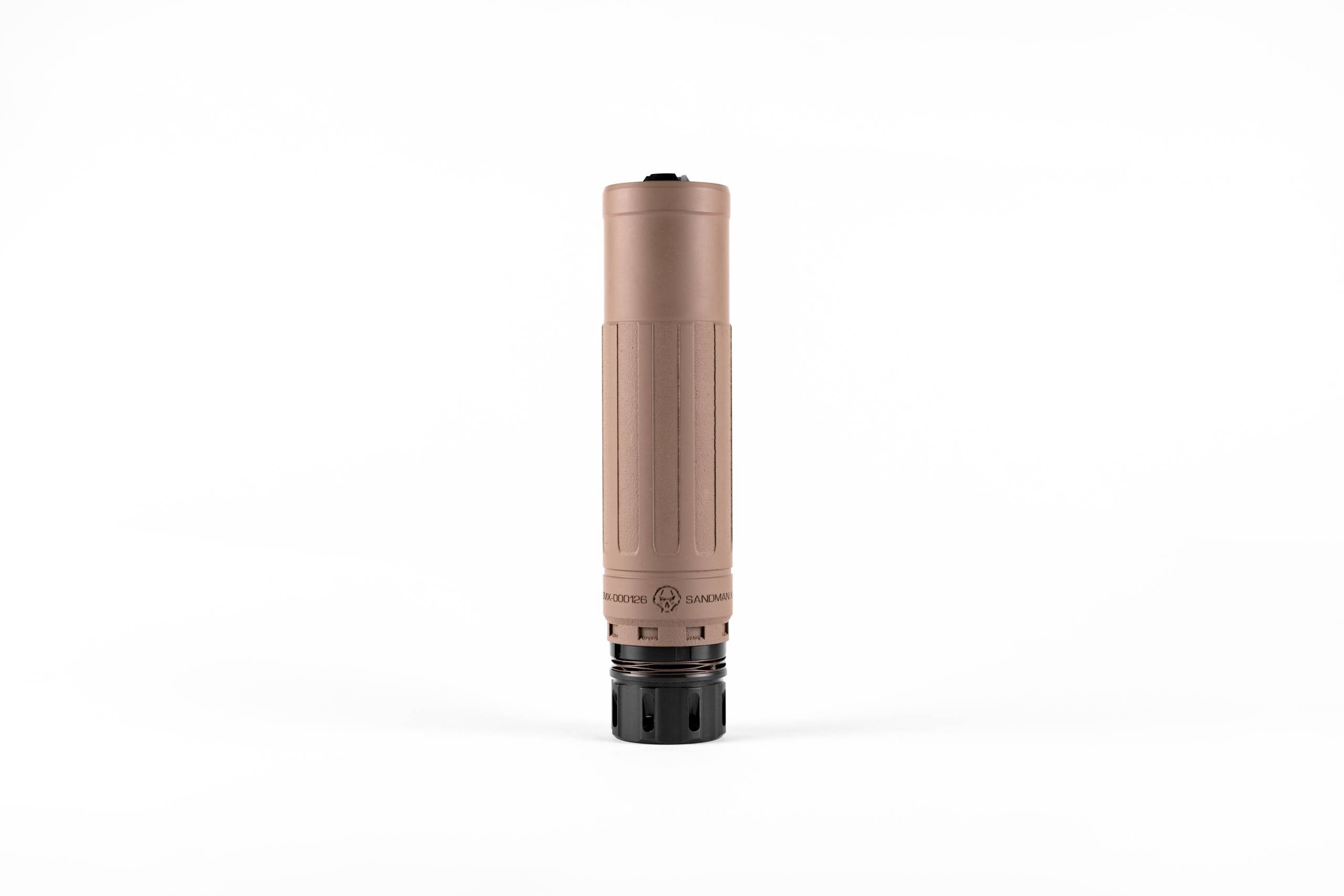 Dead Air Sandman X FDE suppressor with KeyMo mount and 5/8-24 flash hider