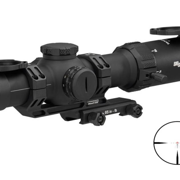 Sig Sauer TANGO MSR 1-10x26mm FFP MSR BDC10 black riflescope with mount