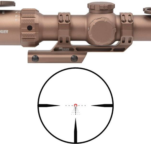 Sig Sauer TANGO MSR 1-6x24mm illuminated MSR BDC6 riflescope with ALPHA-MSR mount