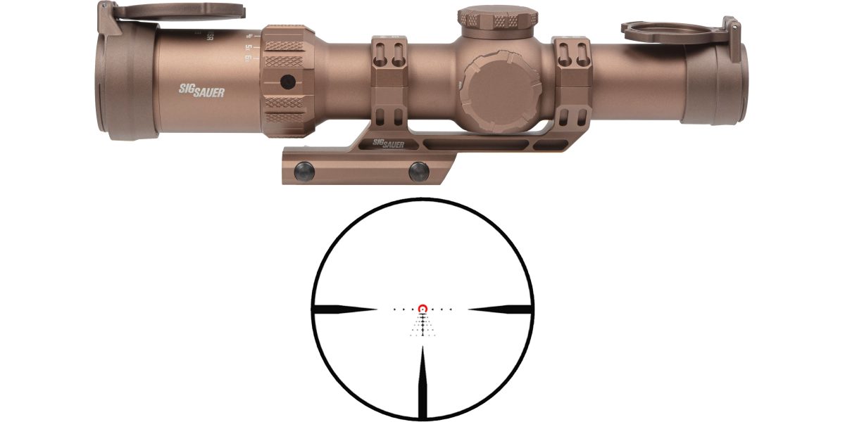 Sig Sauer TANGO MSR 1-6x24mm illuminated MSR BDC6 riflescope with ALPHA-MSR mount