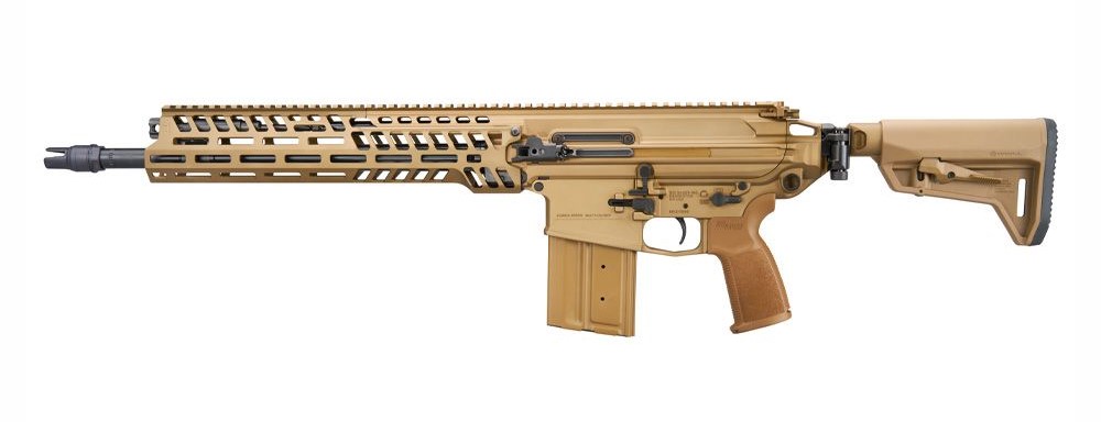 Sig Sauer MCX Spear 6.8x51mm rifle with 16-inch barrel and coyote finish