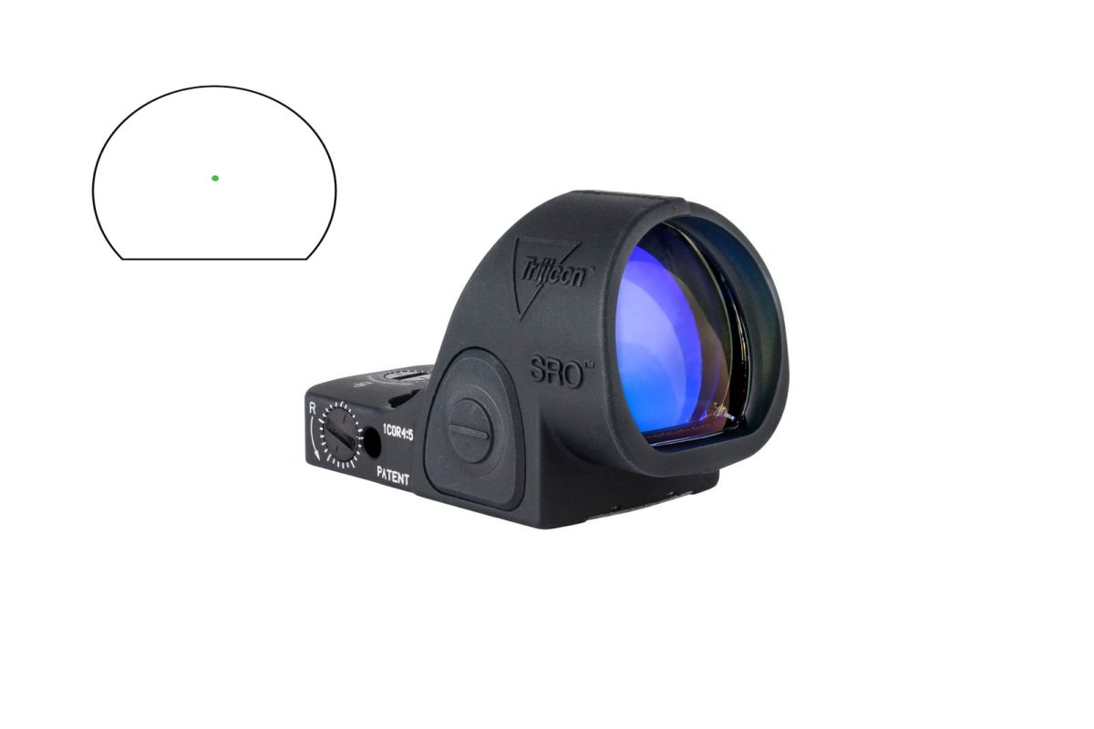 Trijicon SRO 1 MOA adjustable LED reflex sight in black