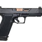 Shadow Systems DR920P Elite 9mm pistol with black frame, black slide, and bronze barrel